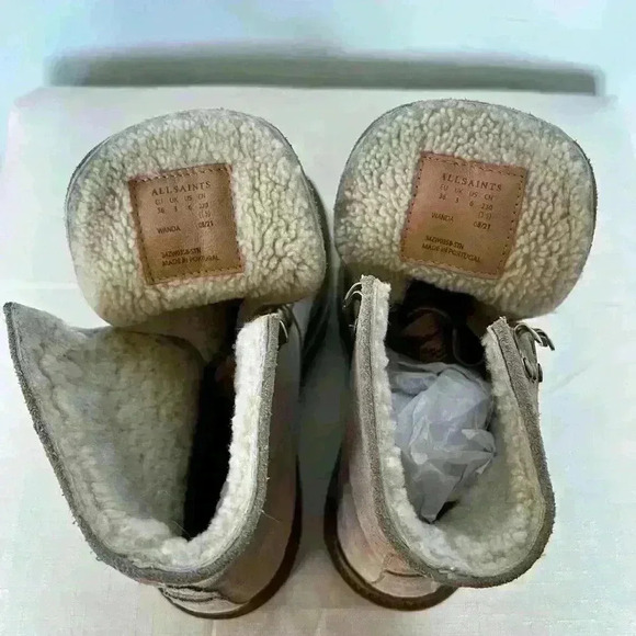 NWOT AllSaints Wanda Sherling Boots - Picture 6 of 7